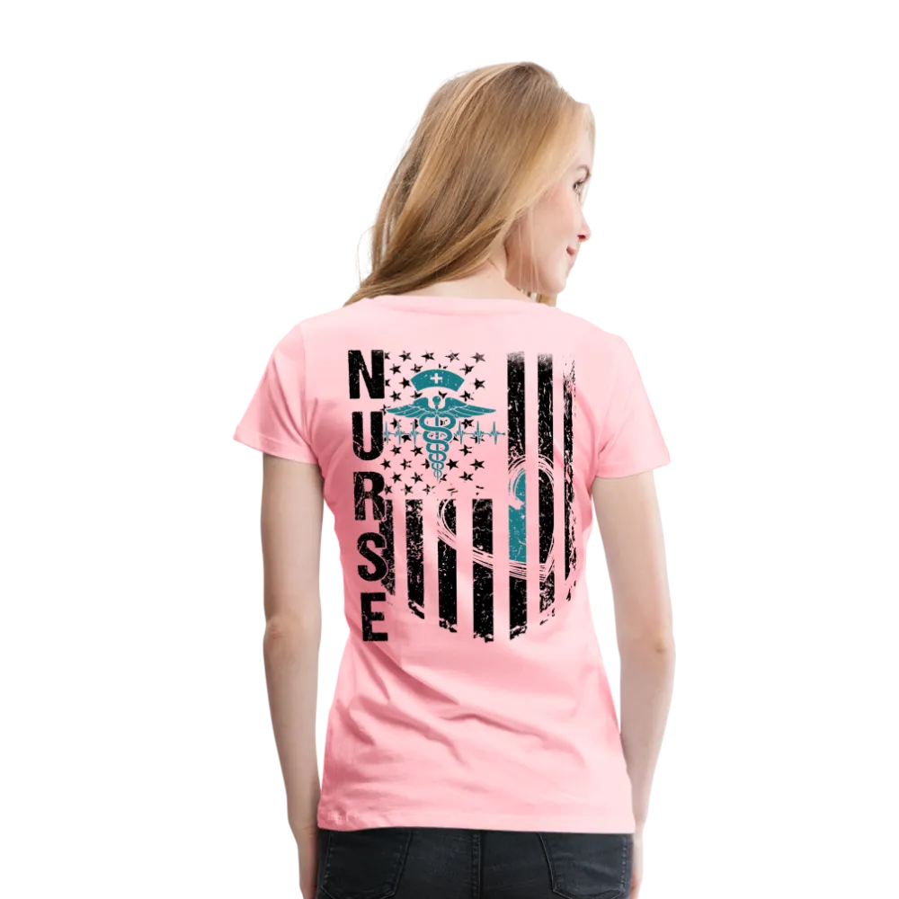Nurse Flag Women’s Premium T-Shirt (CK4119)