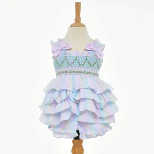 Ocean Baby Girls Multicoloured Ruffle Smocked Shorts Set (12M-10Y)