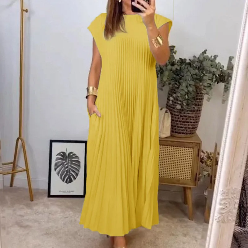 Ofelia® | Elegant Pleated Maxi Dress