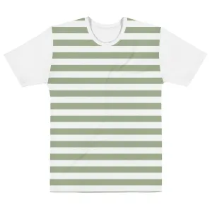 Olive Stripes - Sustainably Made Men's Short Sleeve Tee
