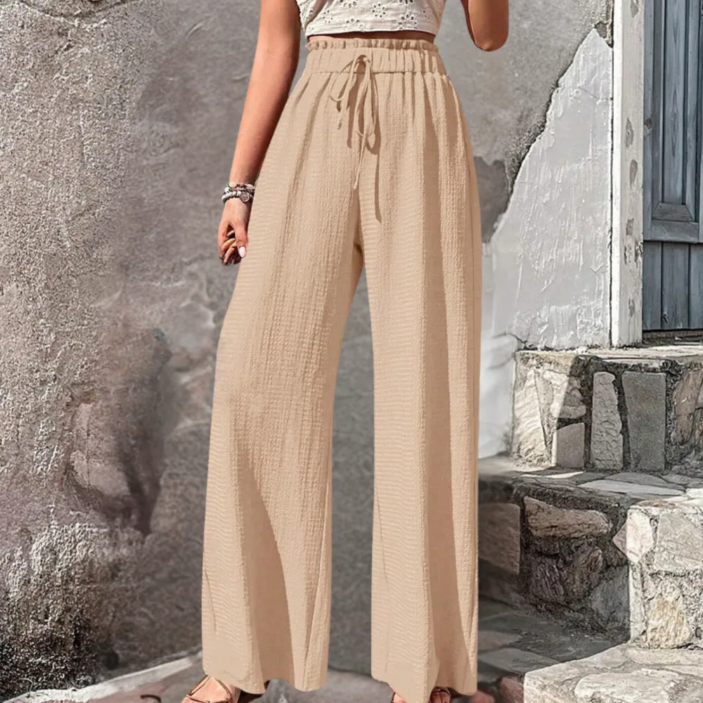 Olivia - Fashionable Pants With Wide Legs for Women