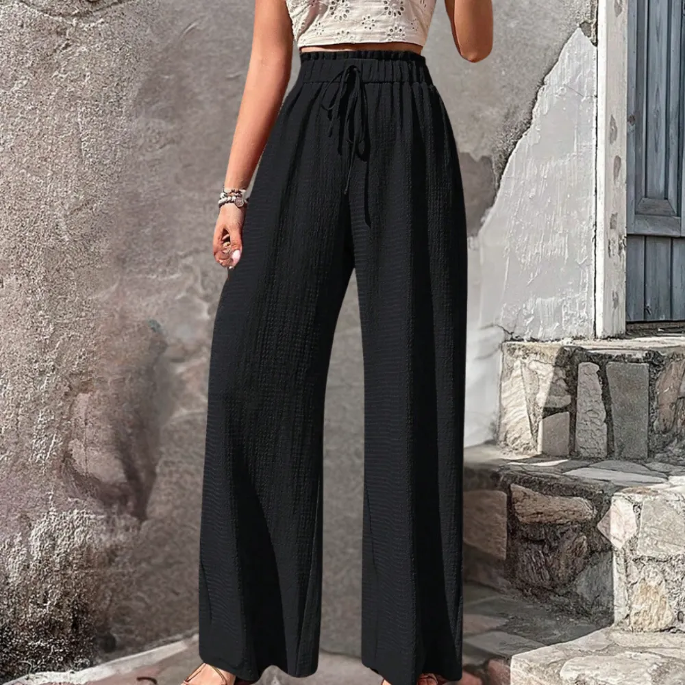 Olivia - Fashionable Pants With Wide Legs for Women