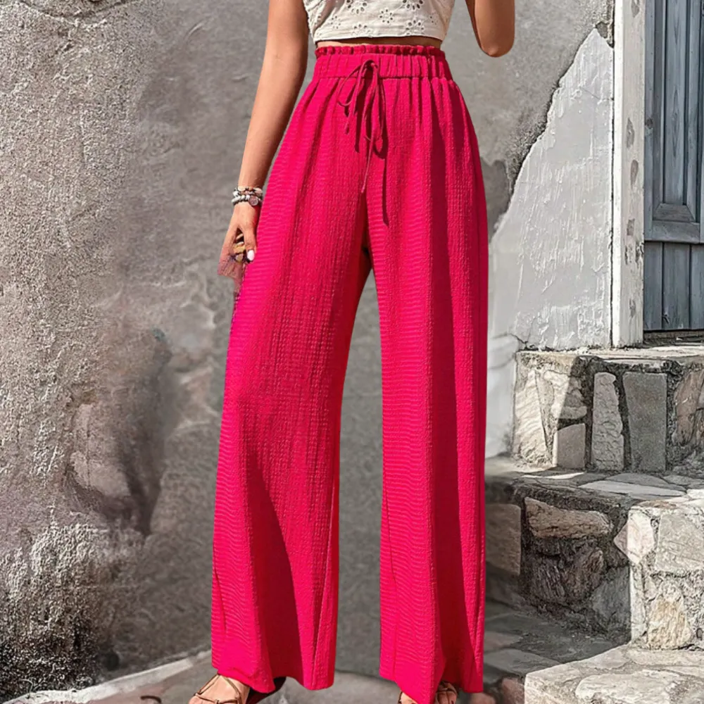 Olivia - Fashionable Pants With Wide Legs for Women