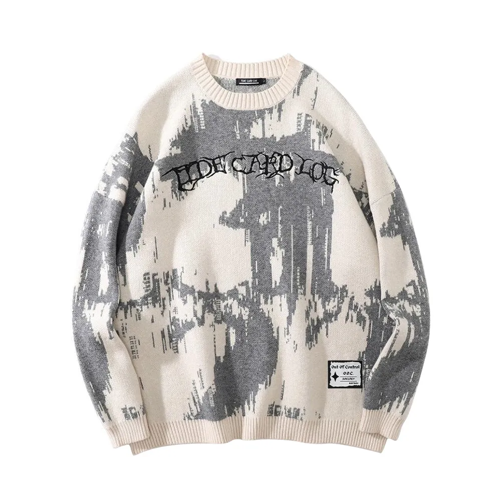 OOC' American Retro Lazy Style Sweater