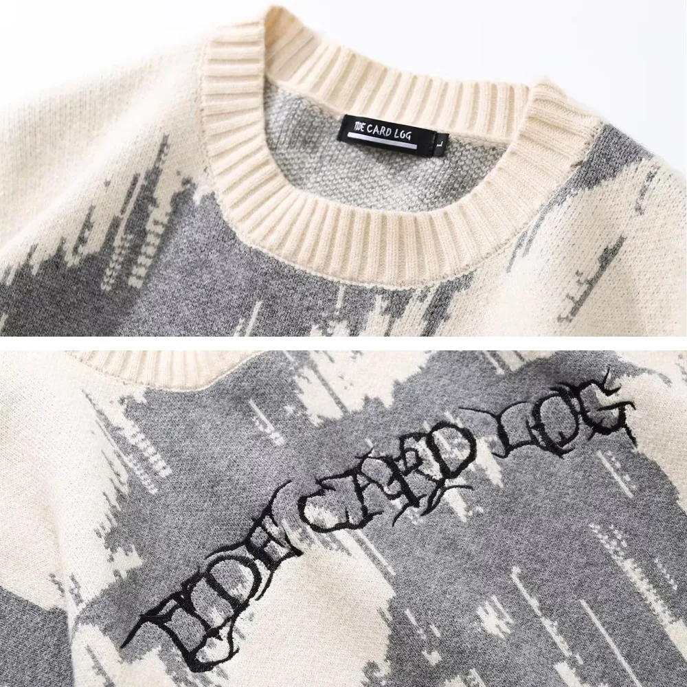OOC' American Retro Lazy Style Sweater