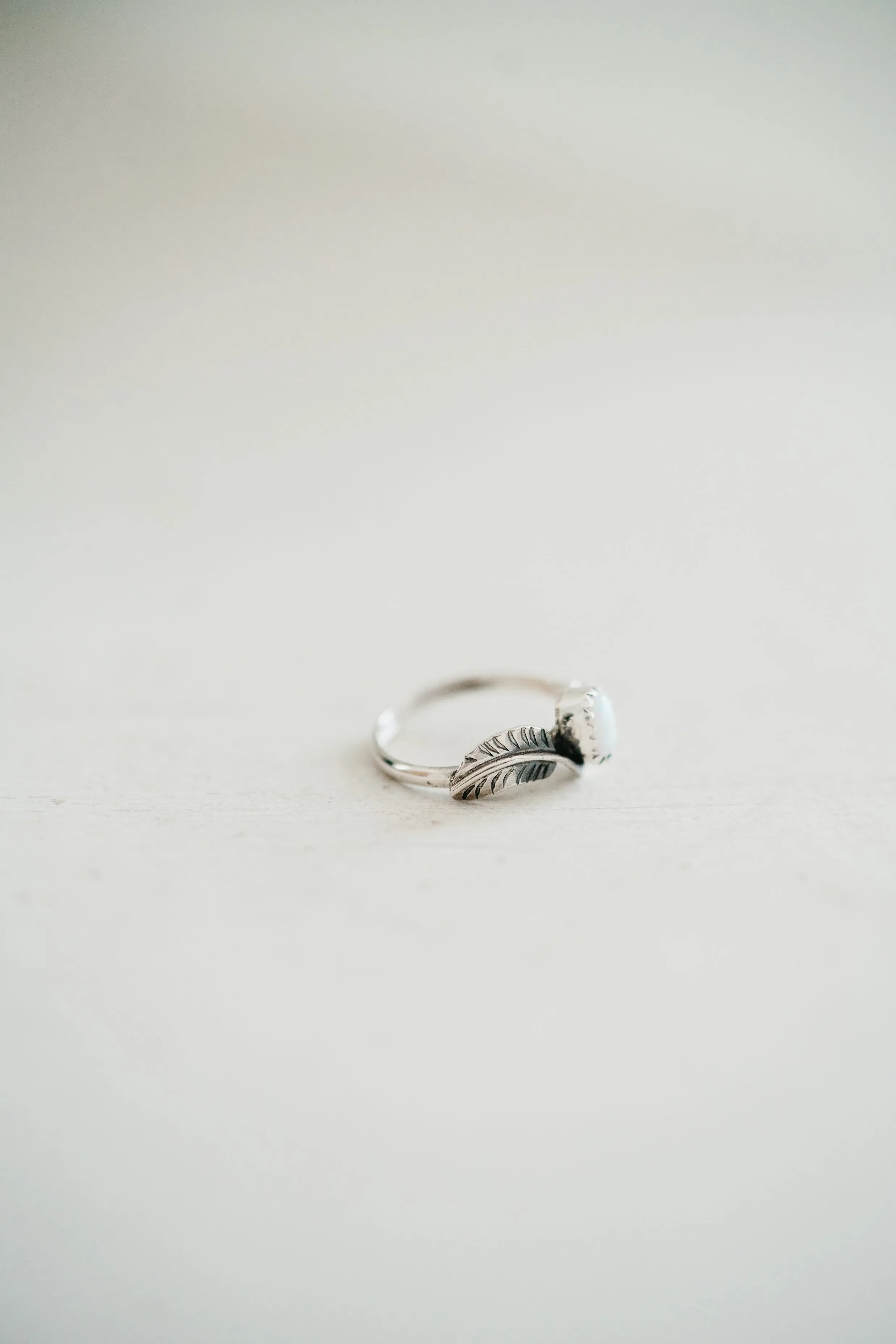 Ophelia Ring | White Opal