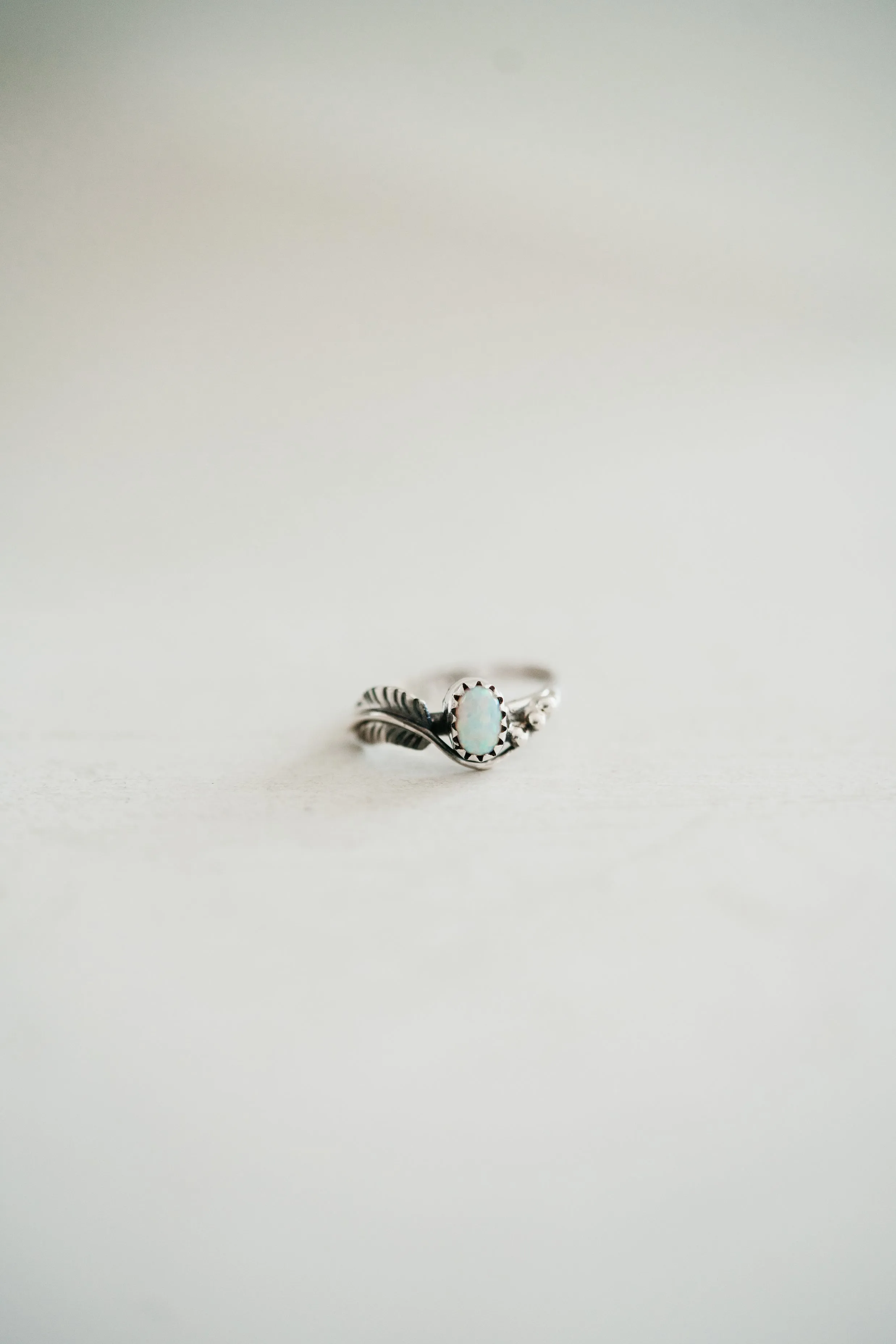 Ophelia Ring | White Opal