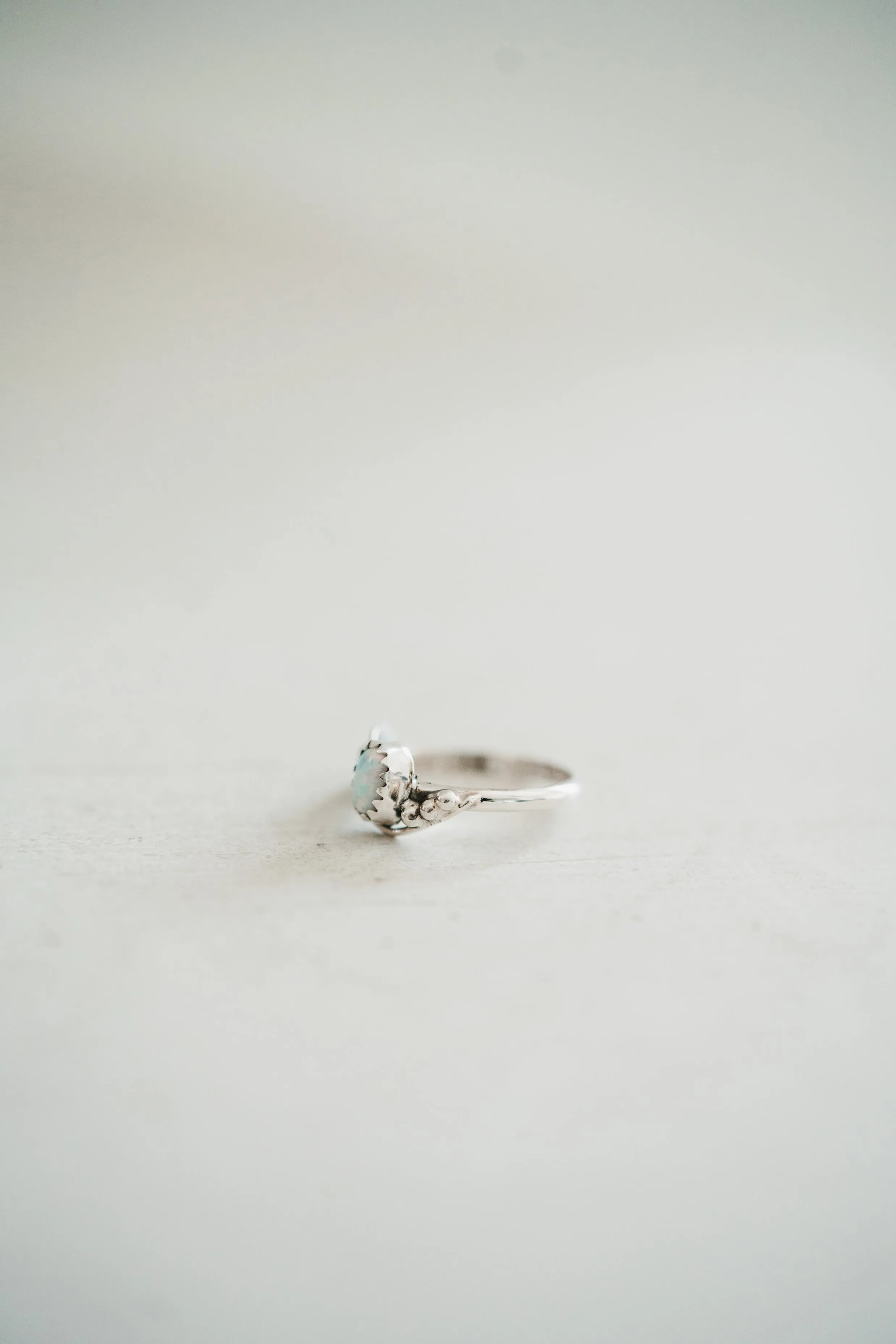 Ophelia Ring | White Opal