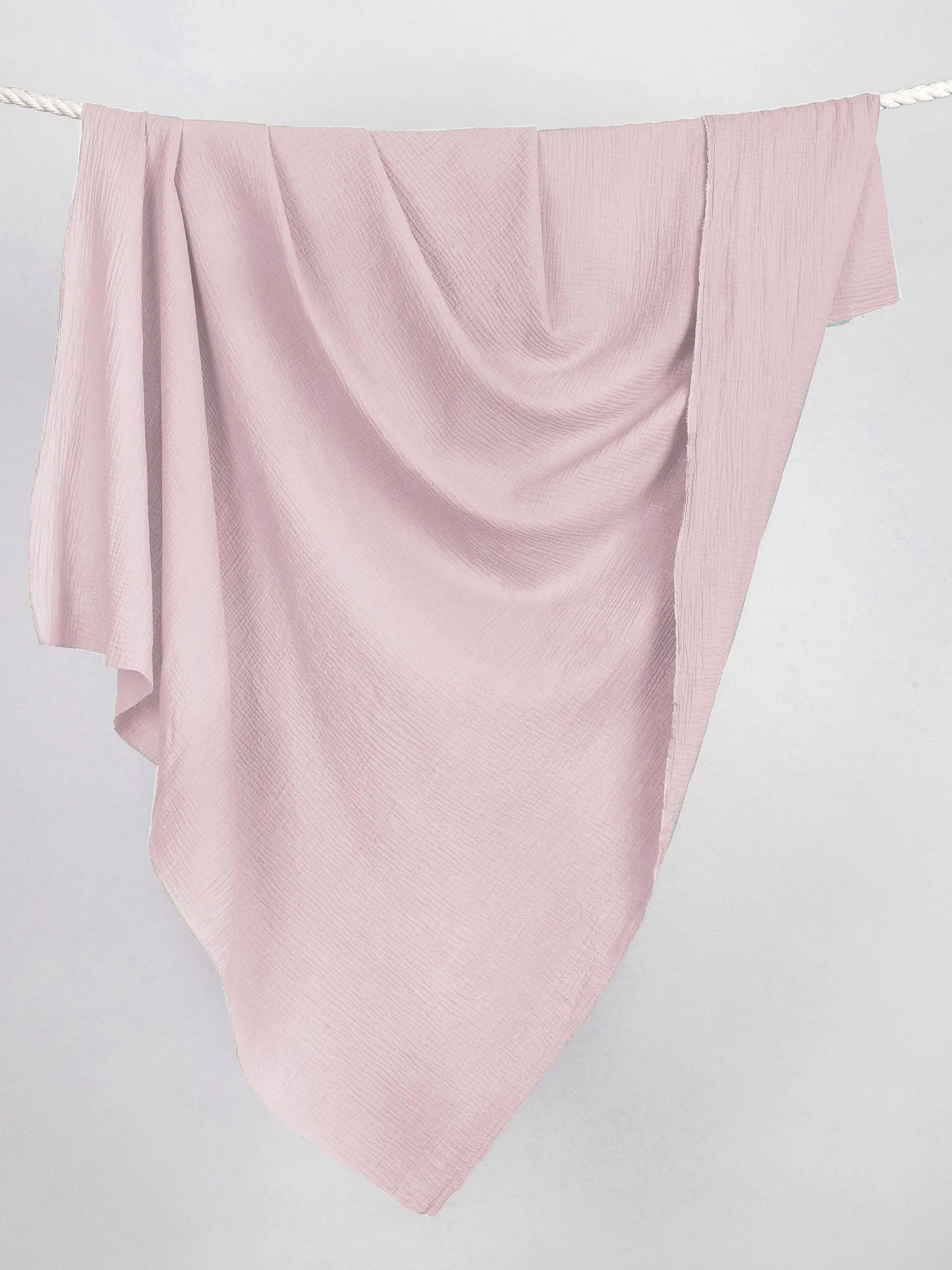 Organic Cotton Double Gauze - Soft Pink