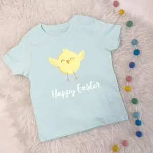 Organic Cotton Little Chick Happy Easter Kids/Baby T Shirt 18-24 months