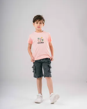 Ovesized Boys T-Shirt Have A Break Printed