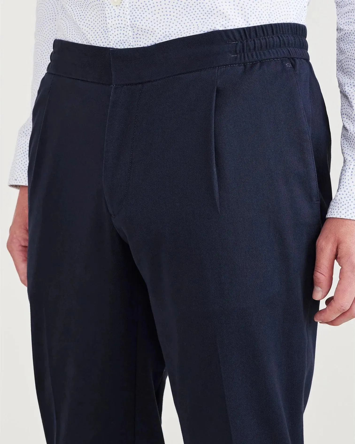 Pantalones Dockers Refined Pull On Slim Tapered Navy Blazer
