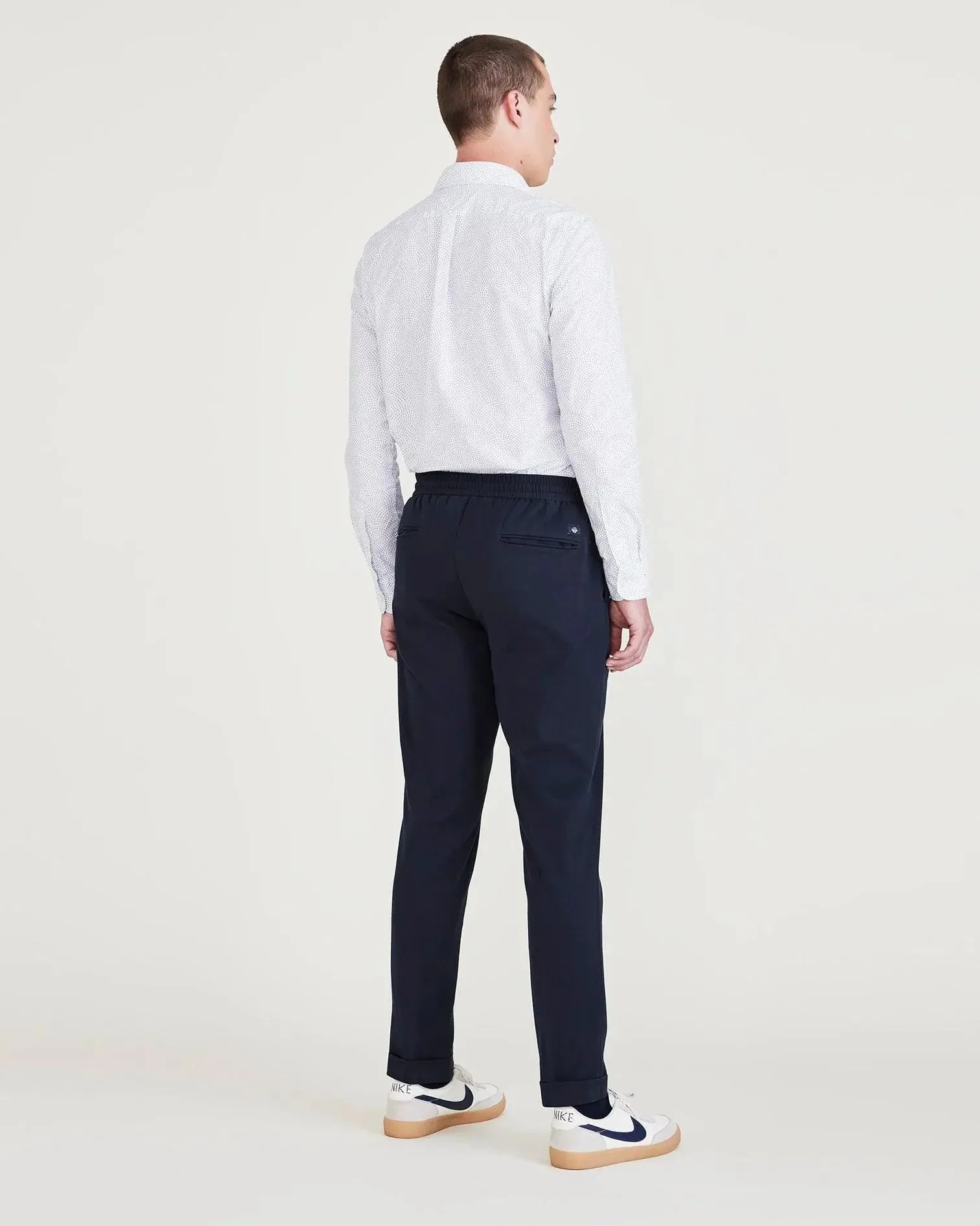 Pantalones Dockers Refined Pull On Slim Tapered Navy Blazer