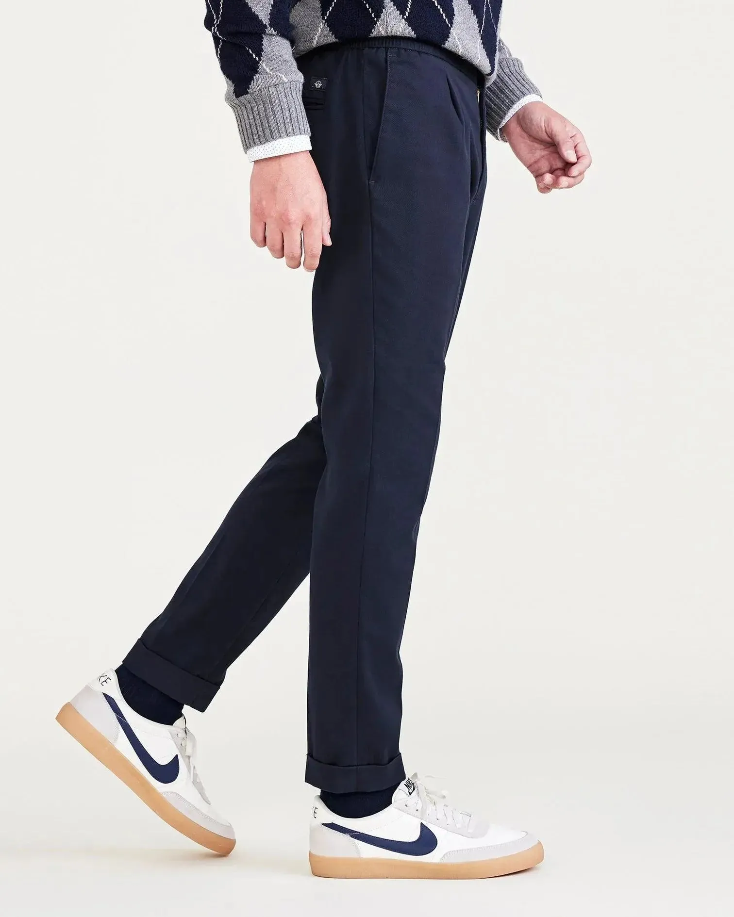 Pantalones Dockers Refined Pull On Slim Tapered Navy Blazer