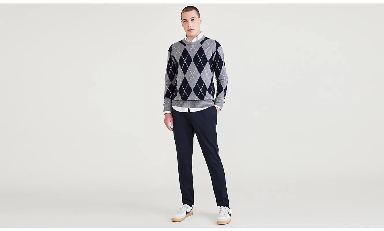 Pantalones Dockers Refined Pull On Slim Tapered Navy Blazer