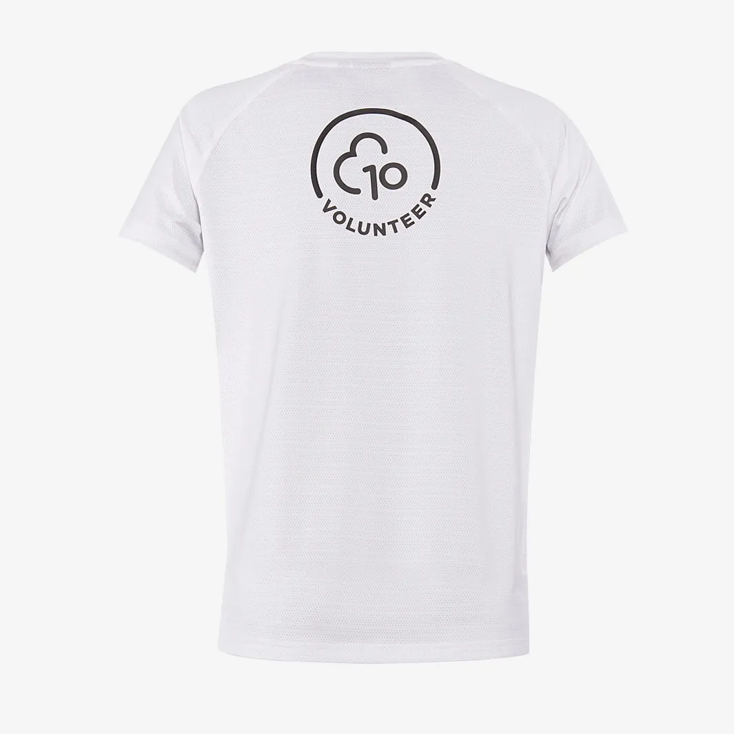 parkrun Milestone Youth Volunteer T-Shirt 10 - White