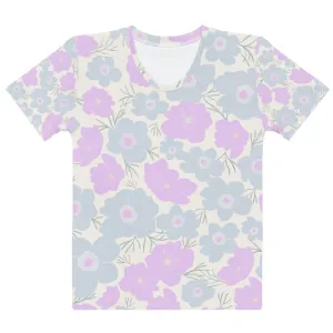 Pastel Floral - Sustainably Made Women’s Short Sleeve Tee