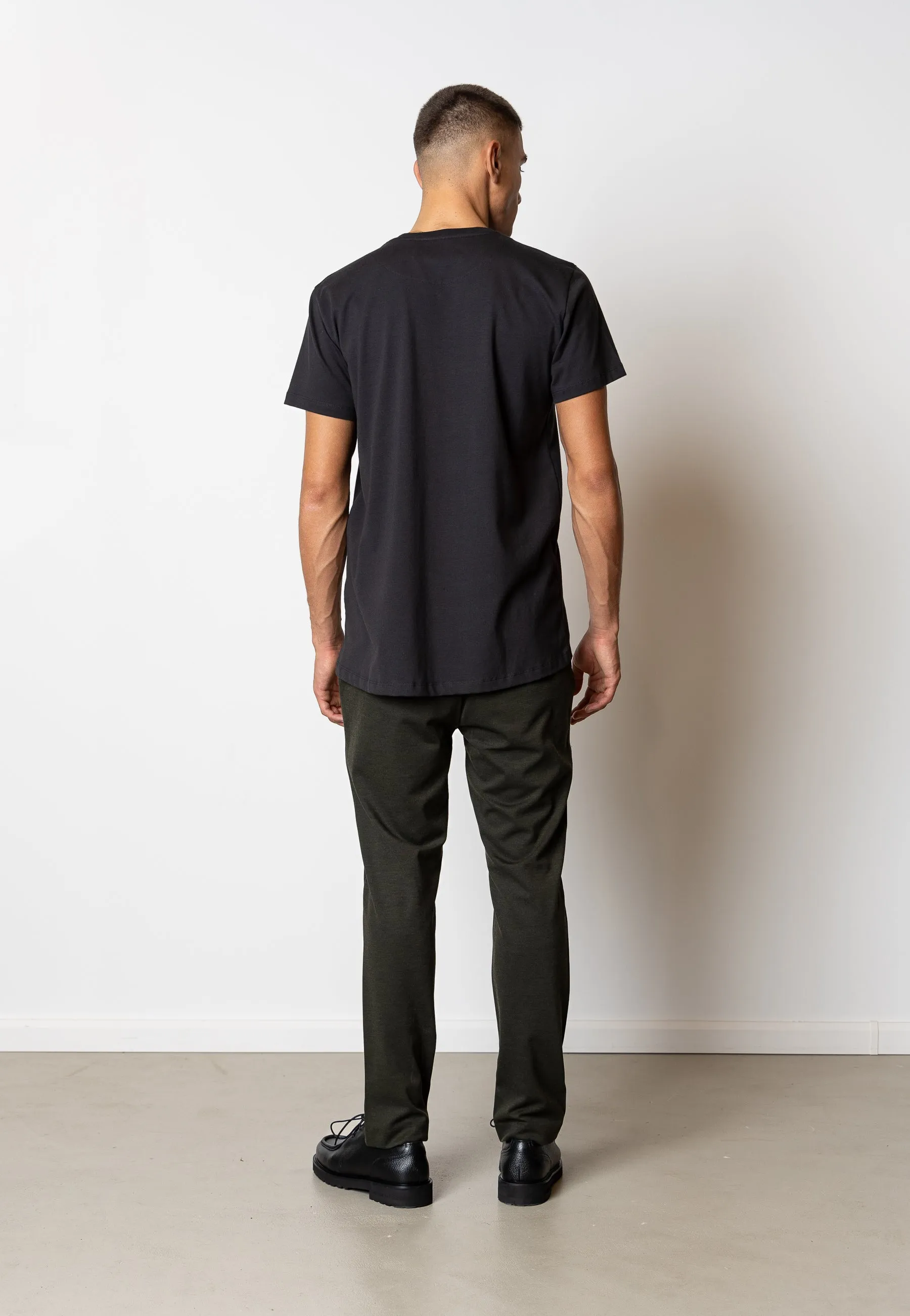 Patrick Organic t-shirt - Black/White Print
