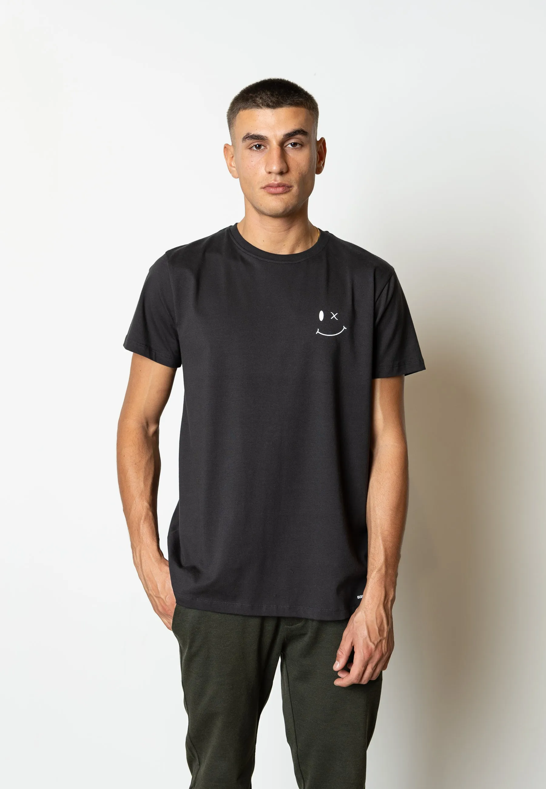 Patrick Organic t-shirt - Black/White Print