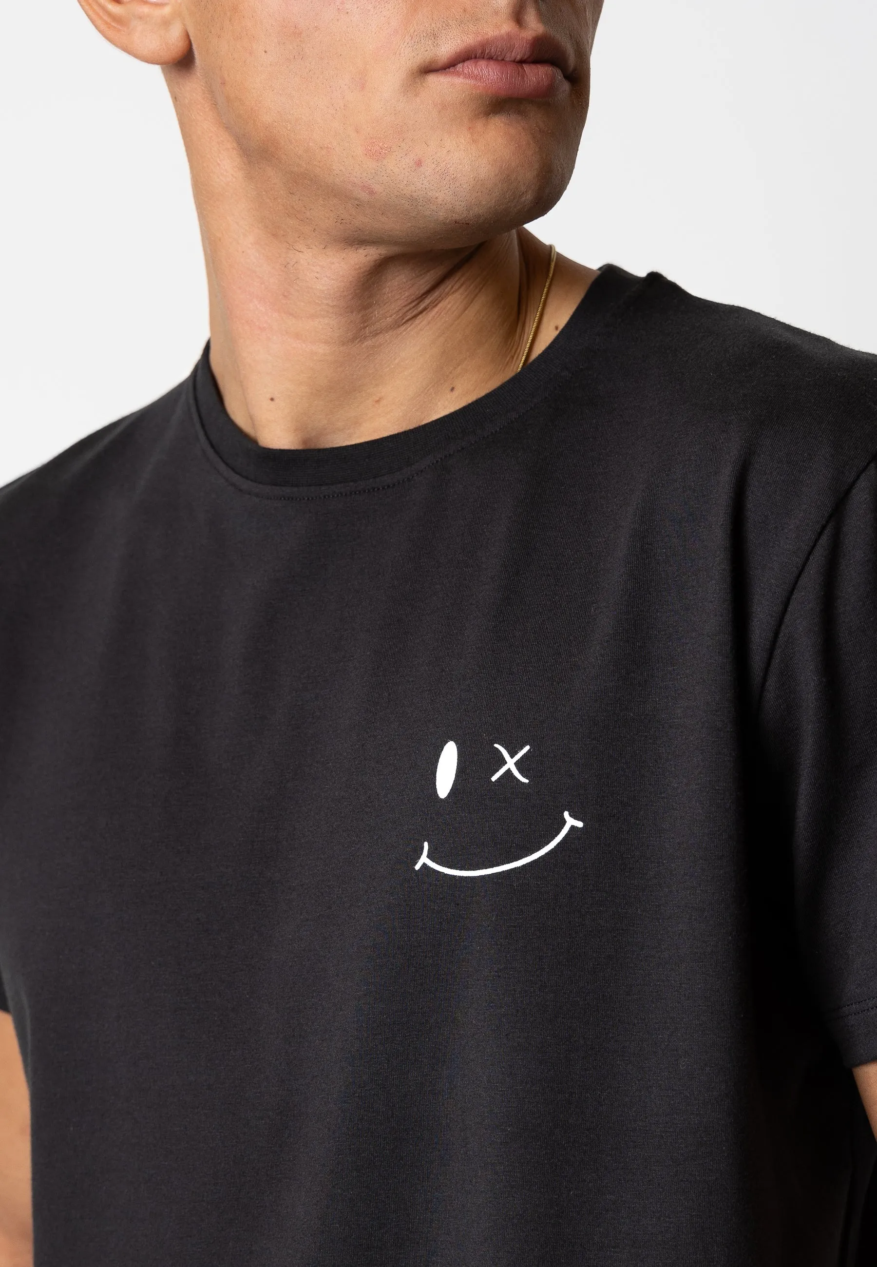 Patrick Organic t-shirt - Black/White Print