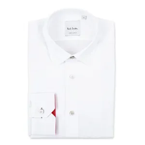 Paul Smith - Tailored Fit 'Artist Stripe' Cuff Shirt in White