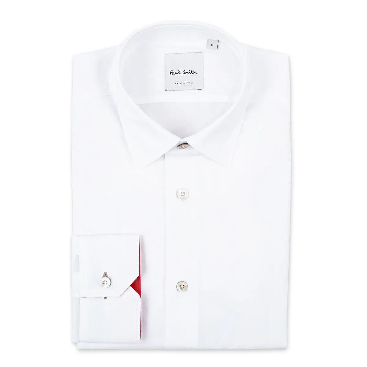 Paul Smith - Tailored Fit 'Artist Stripe' Cuff Shirt in White