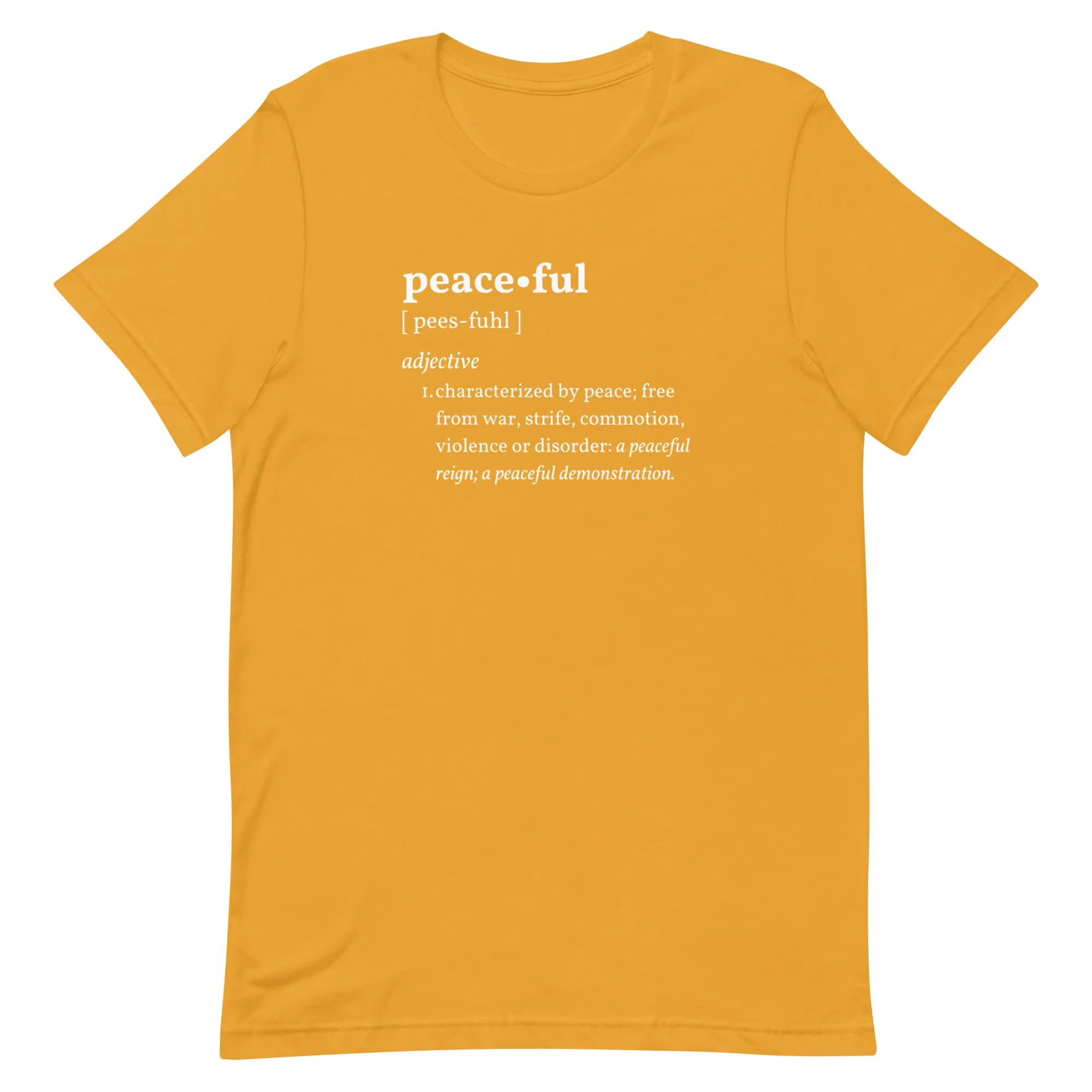 PEACEFUL Inspirational Motivational Mental Health T-Shirt for Women