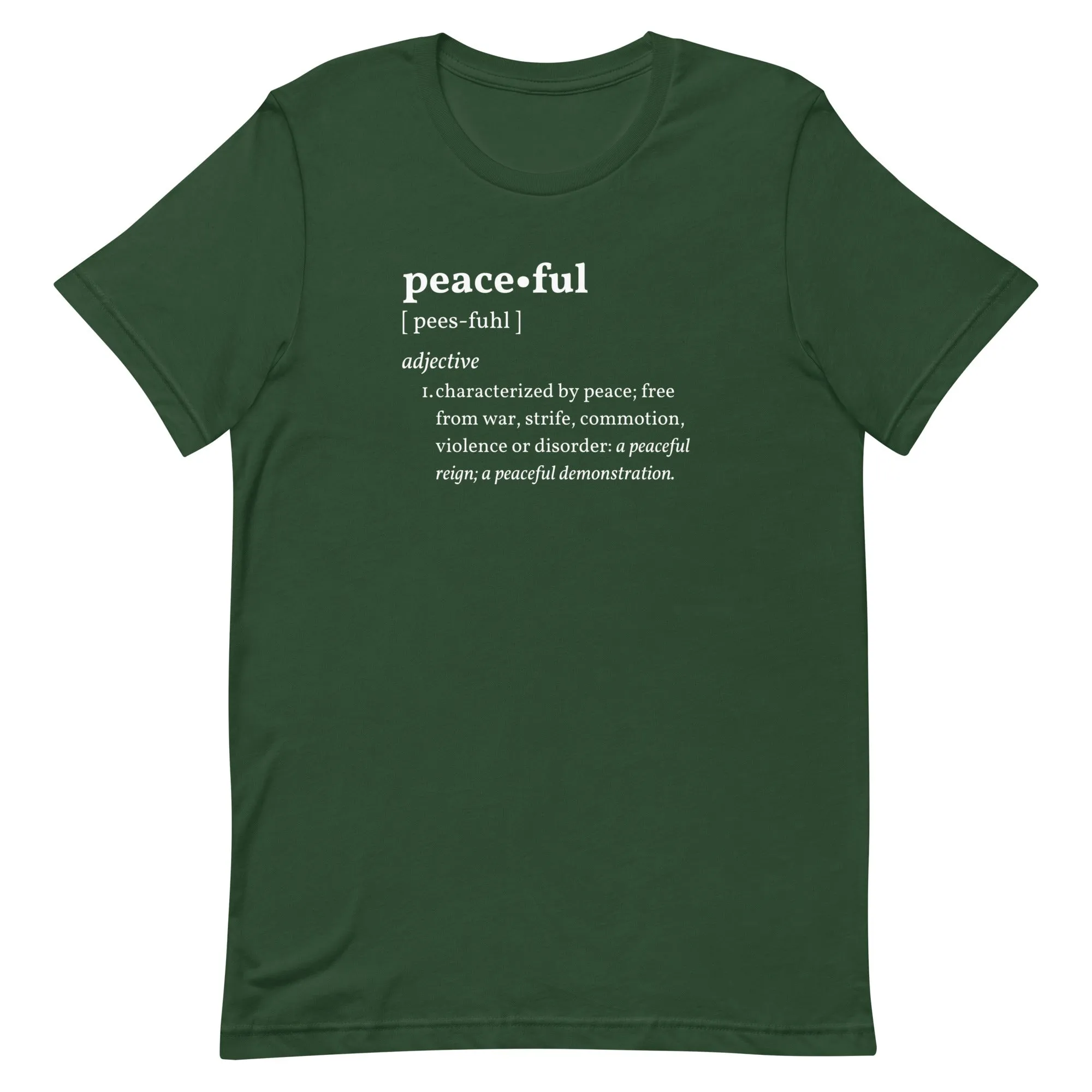 PEACEFUL Inspirational Motivational Mental Health T-Shirt for Women