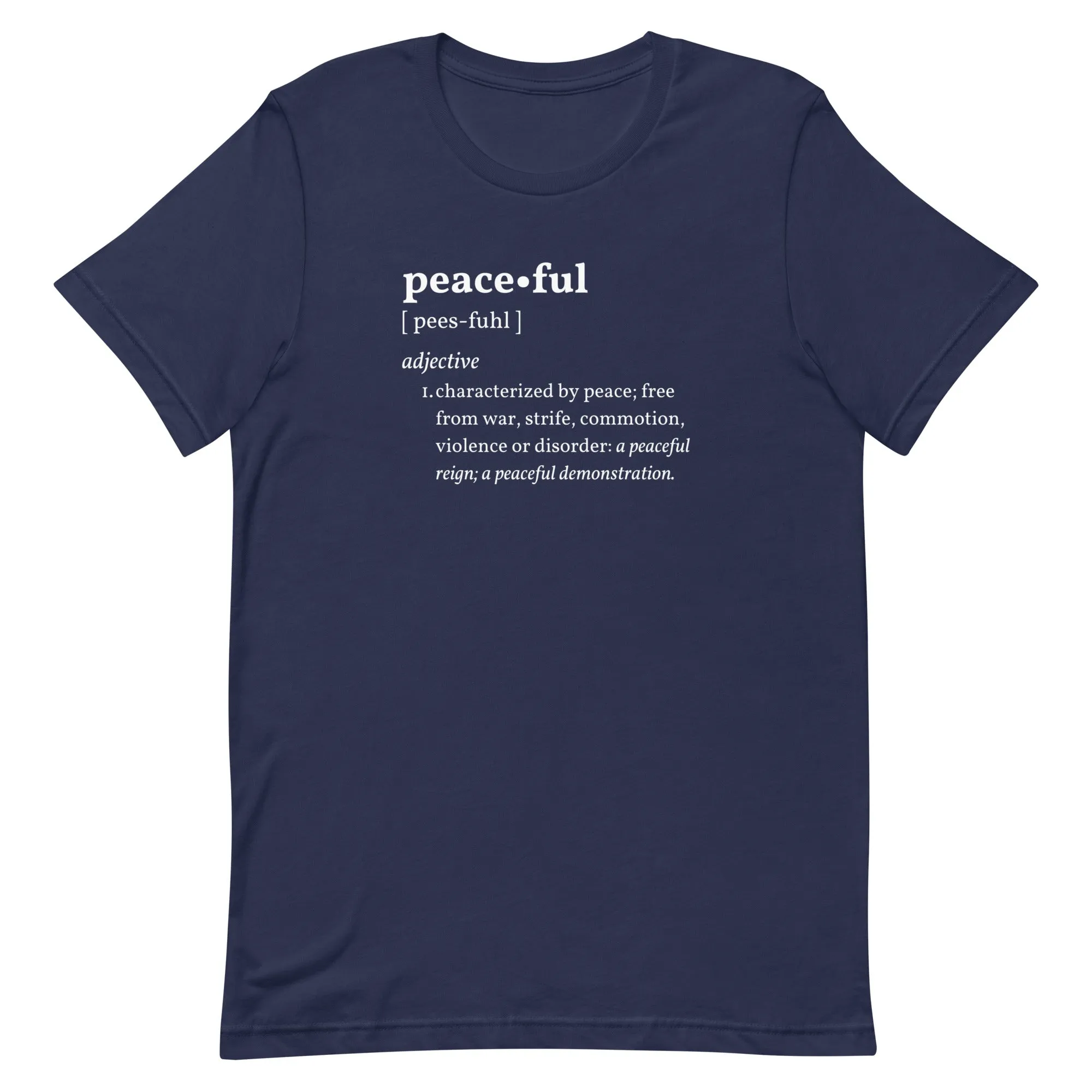 PEACEFUL Inspirational Motivational Mental Health T-Shirt for Women