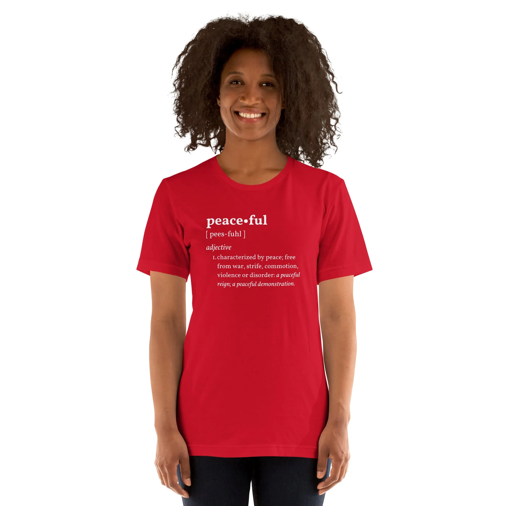 PEACEFUL Inspirational Motivational Mental Health T-Shirt for Women