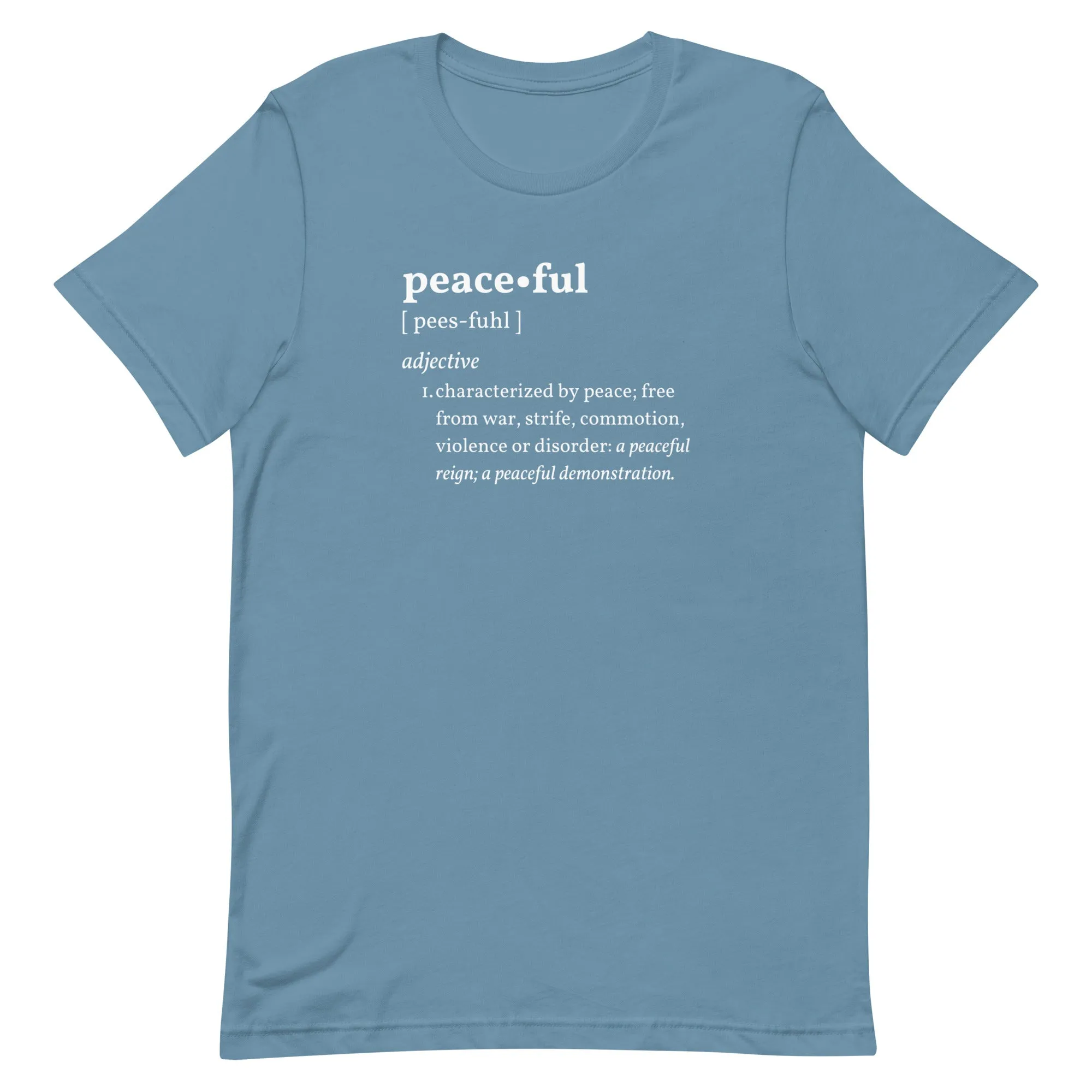 PEACEFUL Inspirational Motivational Mental Health T-Shirt for Women