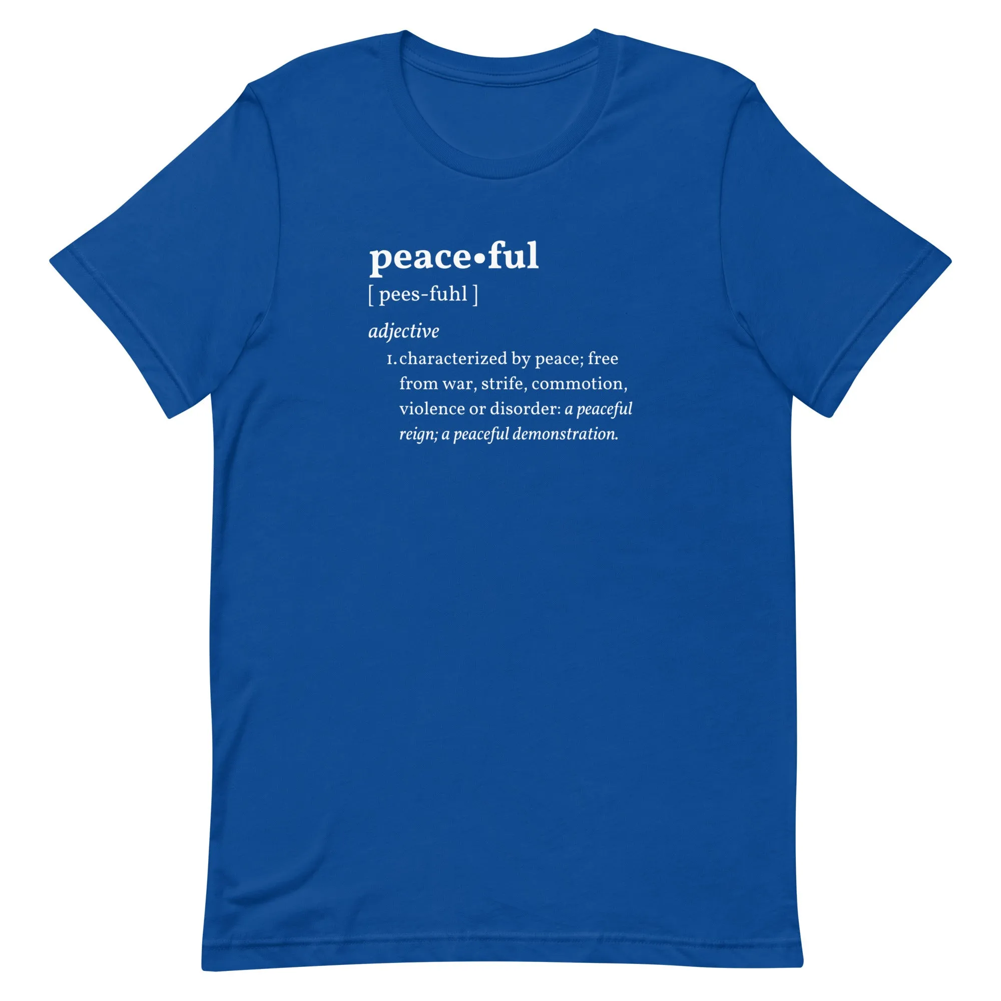 PEACEFUL Inspirational Motivational Mental Health T-Shirt for Women