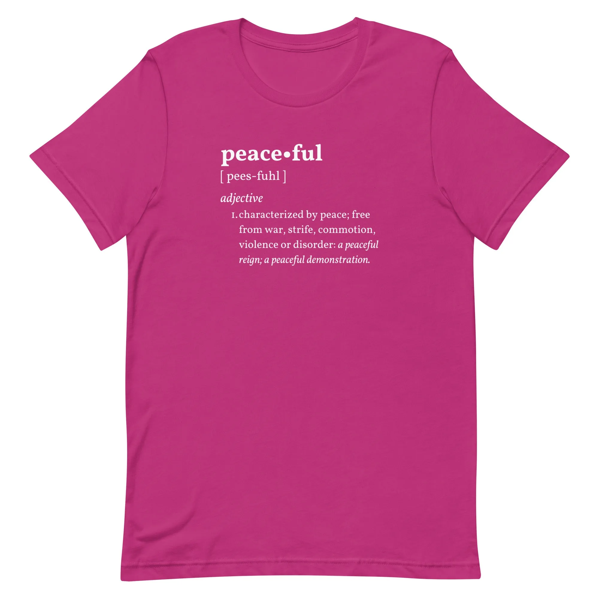 PEACEFUL Inspirational Motivational Mental Health T-Shirt for Women