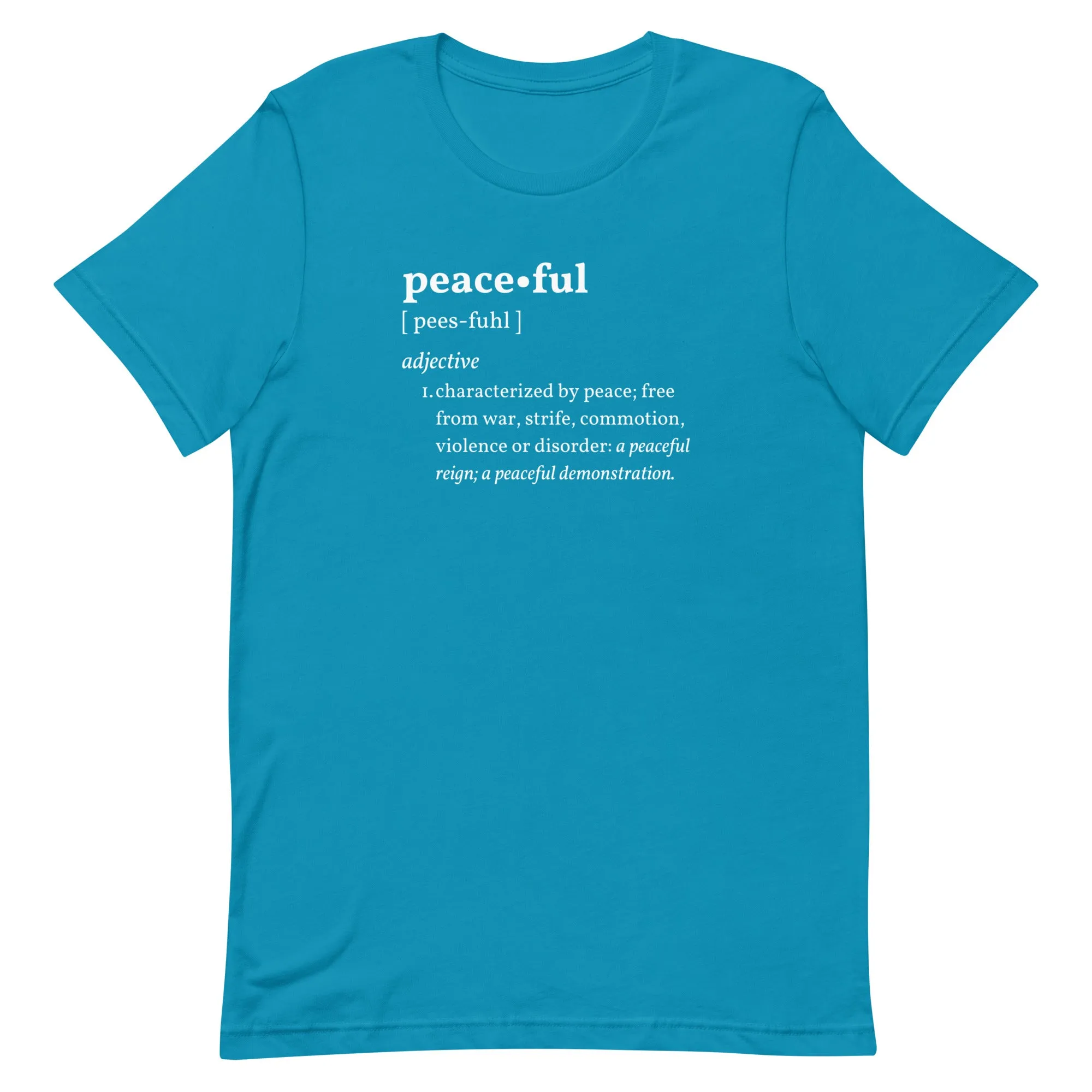 PEACEFUL Inspirational Motivational Mental Health T-Shirt for Women