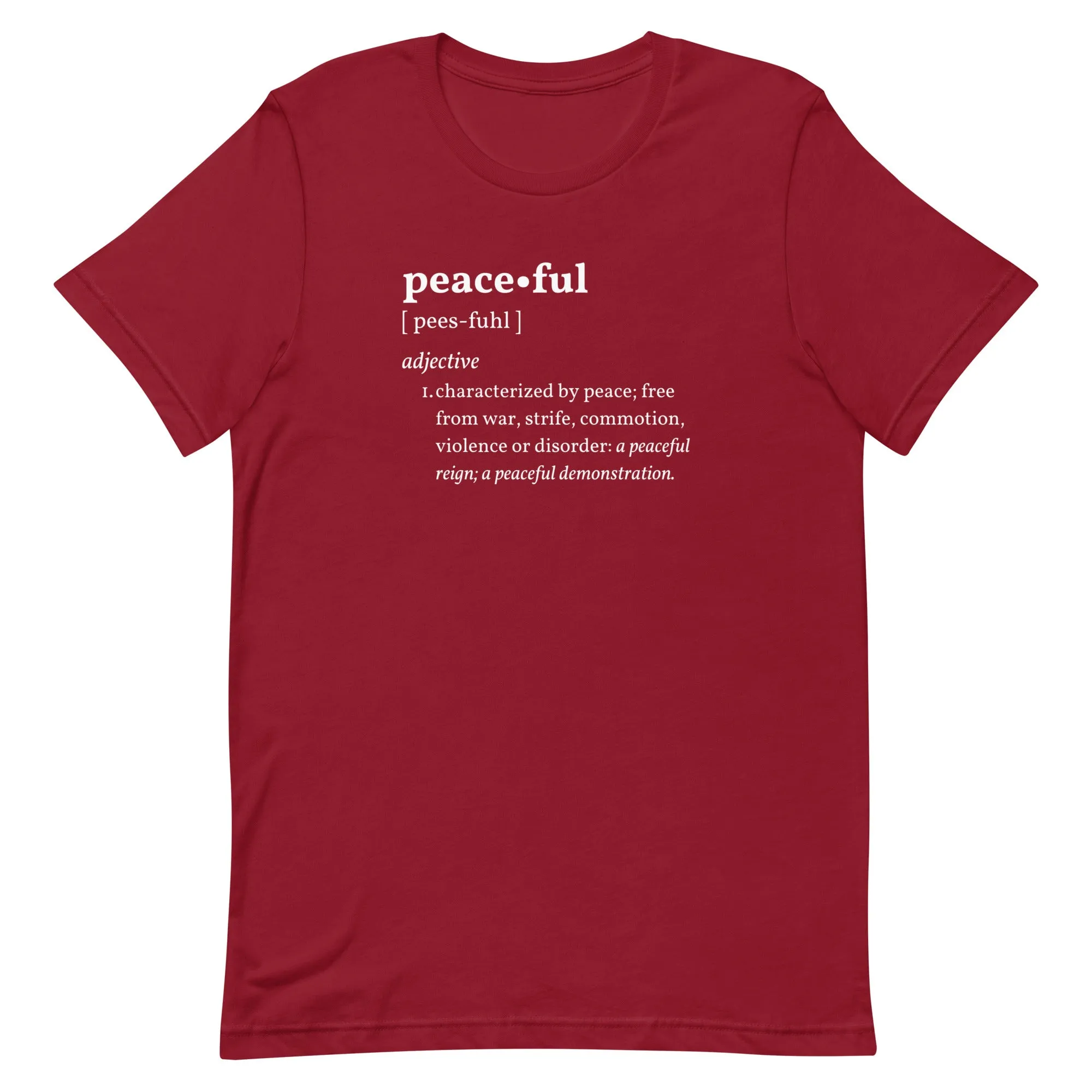 PEACEFUL Inspirational Motivational Mental Health T-Shirt for Women