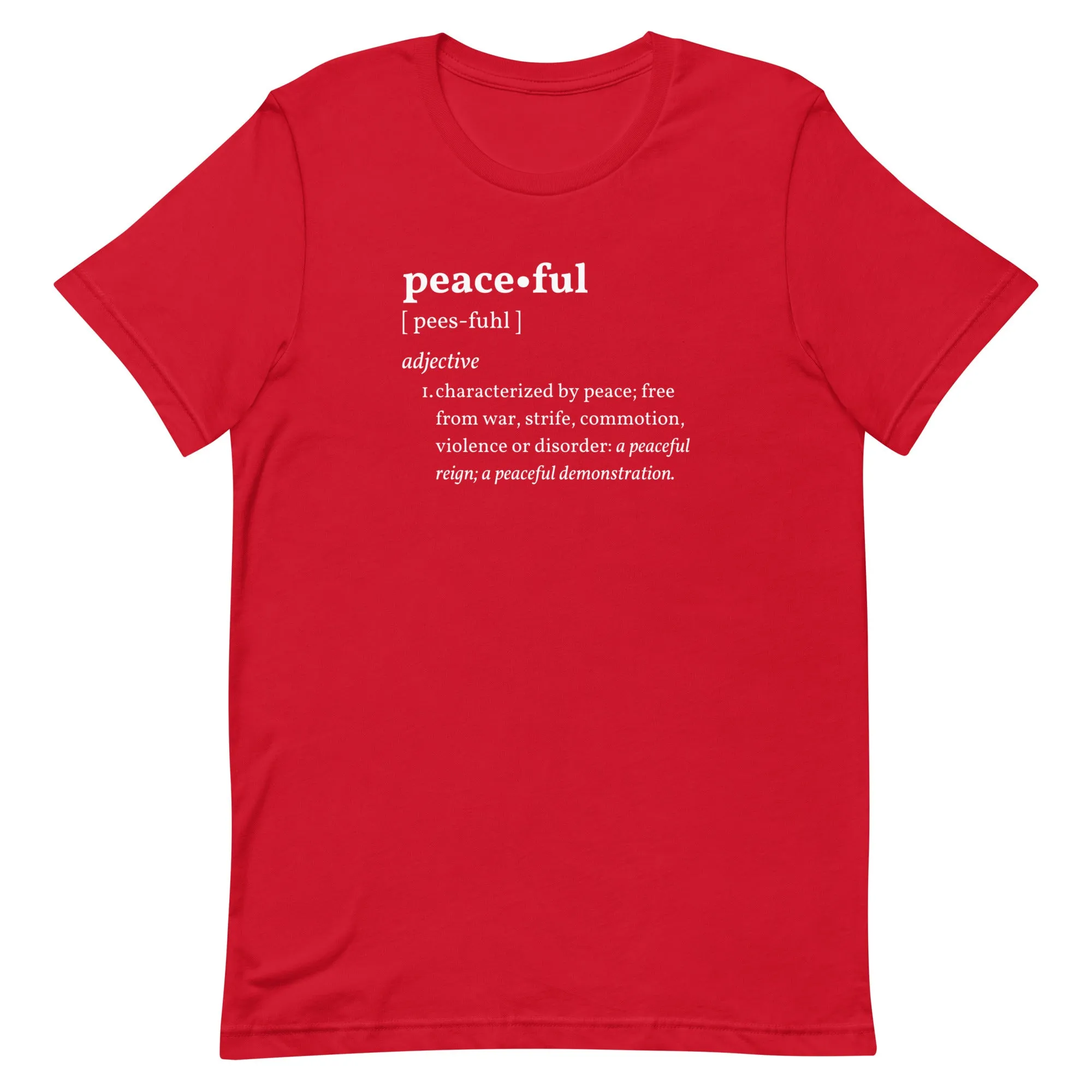 PEACEFUL Inspirational Motivational Mental Health T-Shirt for Women