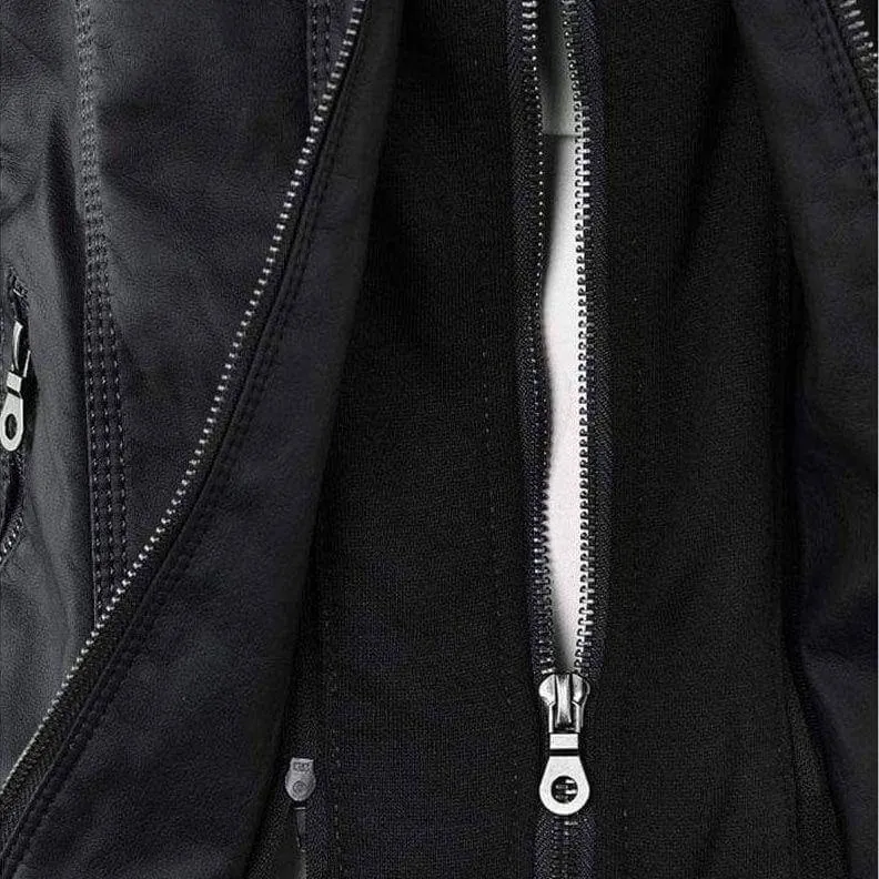 Persephone PU leather jacket