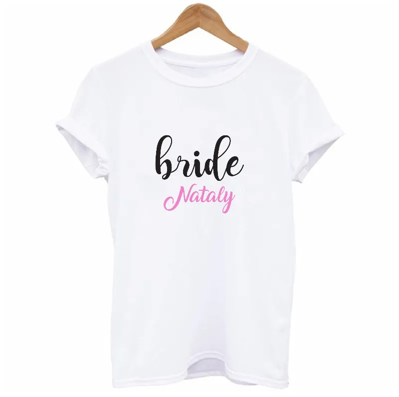 Personalised Bride and Bride's Babes T-shirts