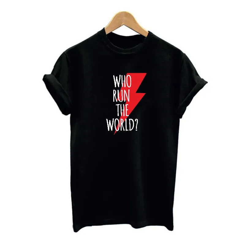 Personalised Who Run The World T-shirt
