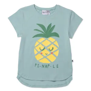 Pi-Nap-Le Tee- Muted Green