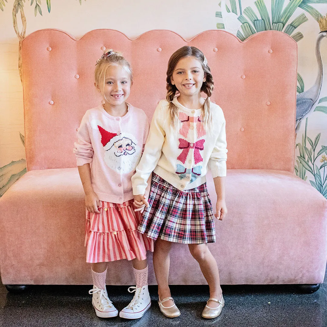 Pink Chicken Girls Maude Sweater - Cream Bows