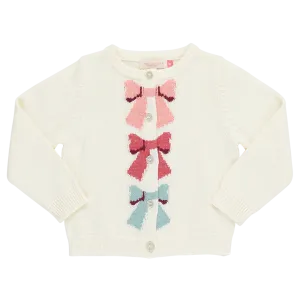 Pink Chicken Girls Maude Sweater - Cream Bows