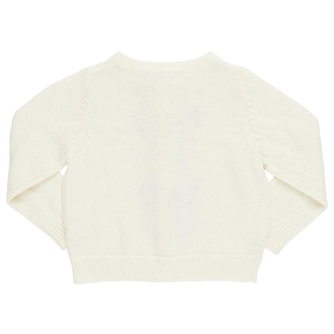 Pink Chicken Girls Maude Sweater - Cream Bows