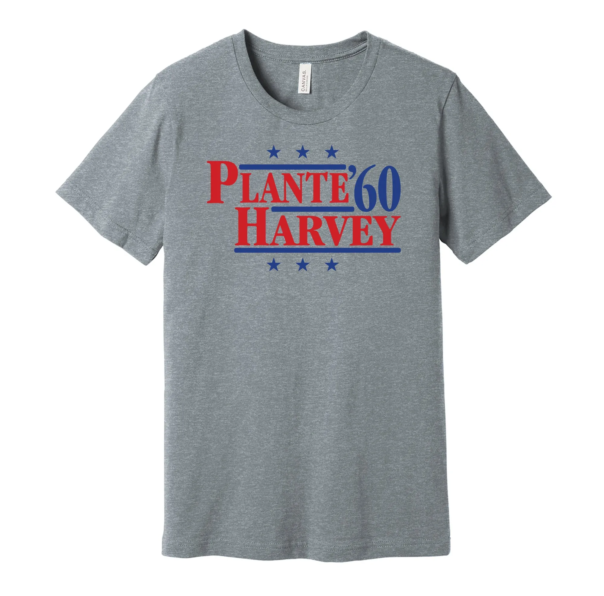 Plante & Harvey '60 - Montreal Hockey Legends Political Campaign Parody T-Shirt - Hyper Than Hype Shirts