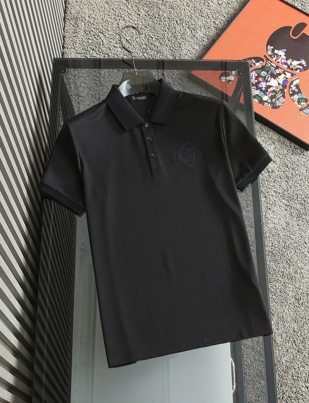 Polo Collar  Solid Embroidered  Premium T- shirt