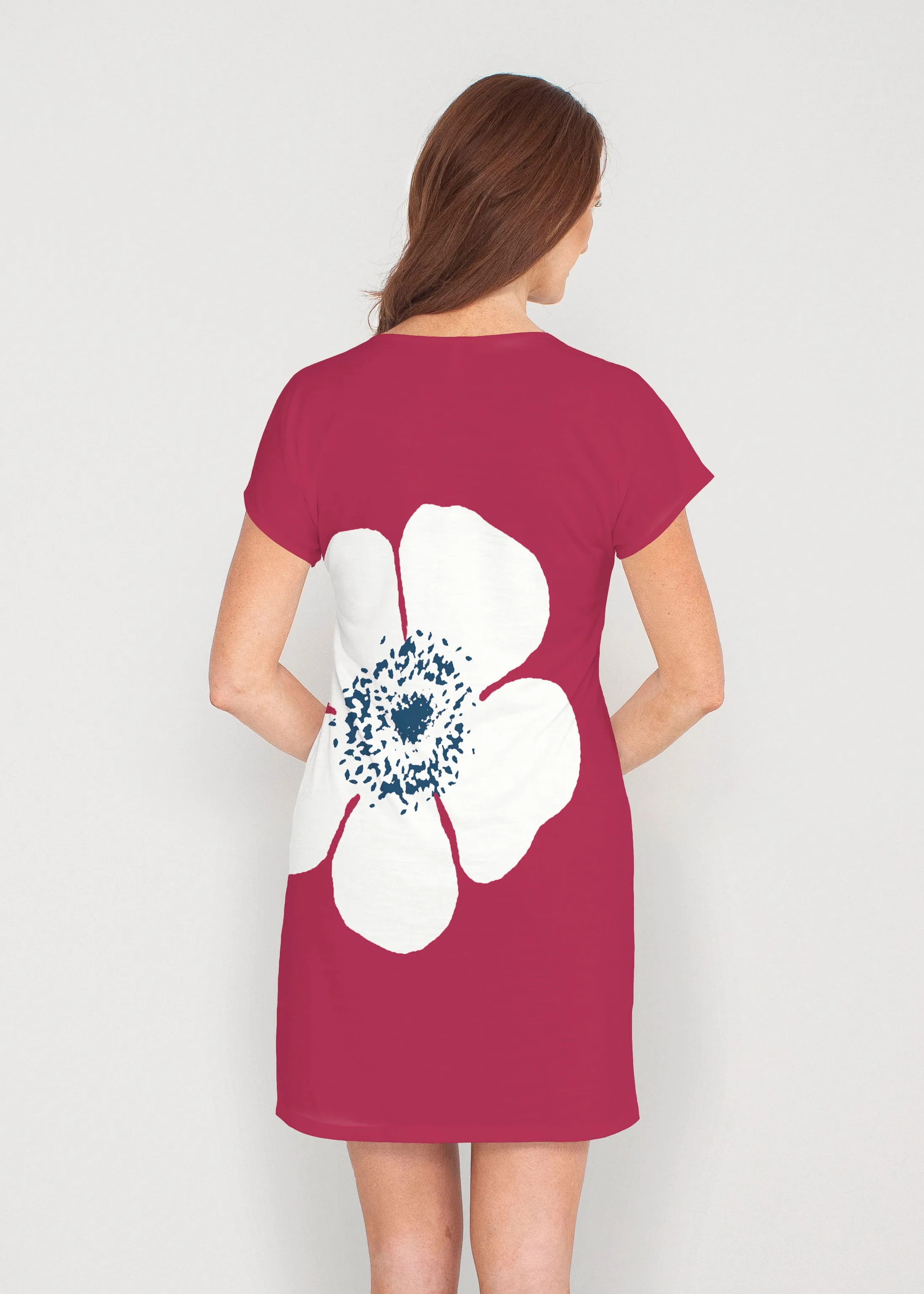 Poppy Red (7015) ~ Lucy Tee Dress