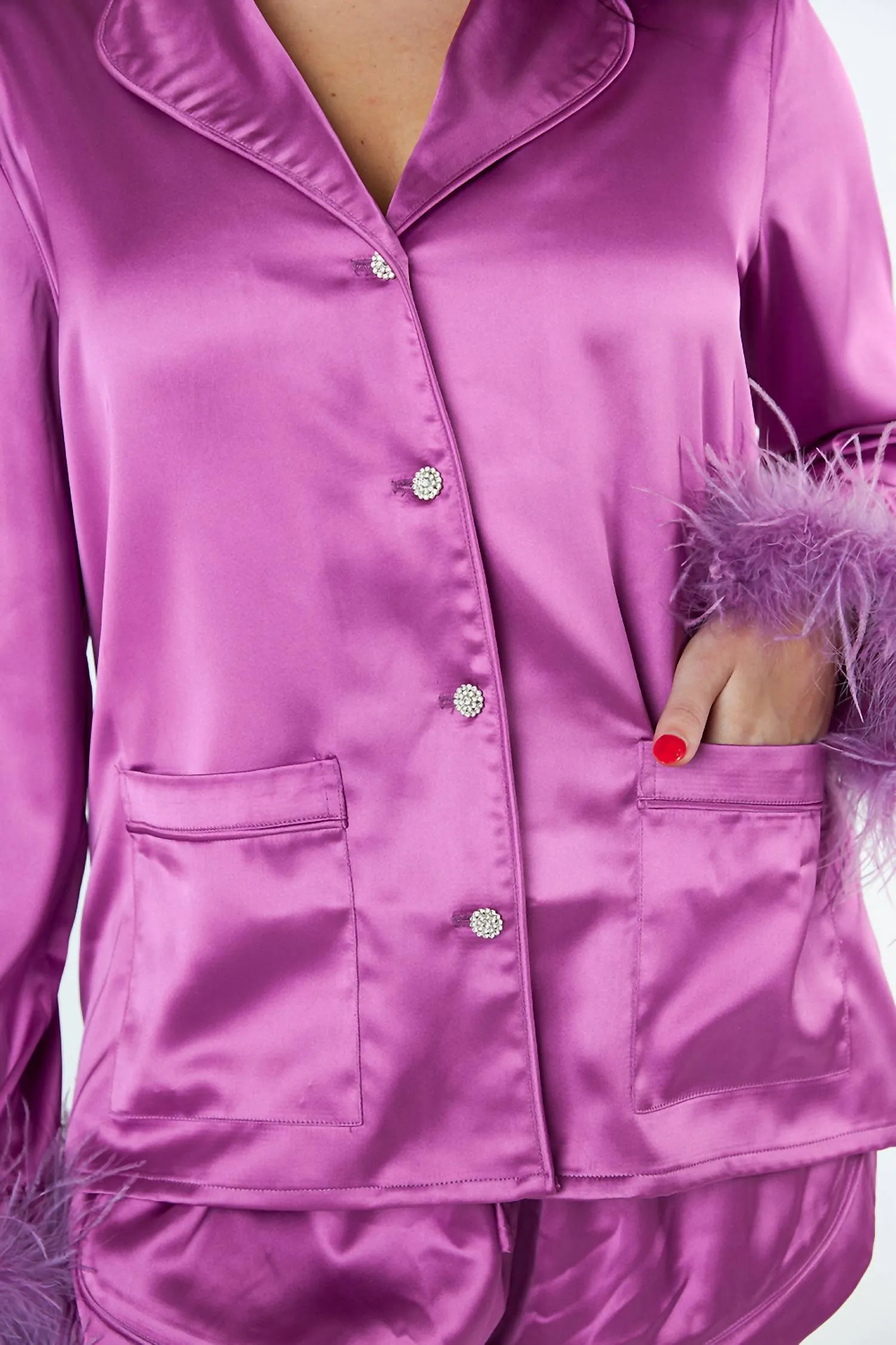 Prescott Pajama Top In Purple