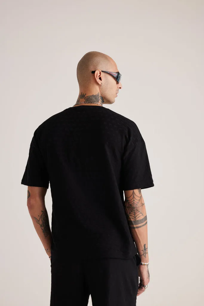 Prime Jacquard Tee - Black