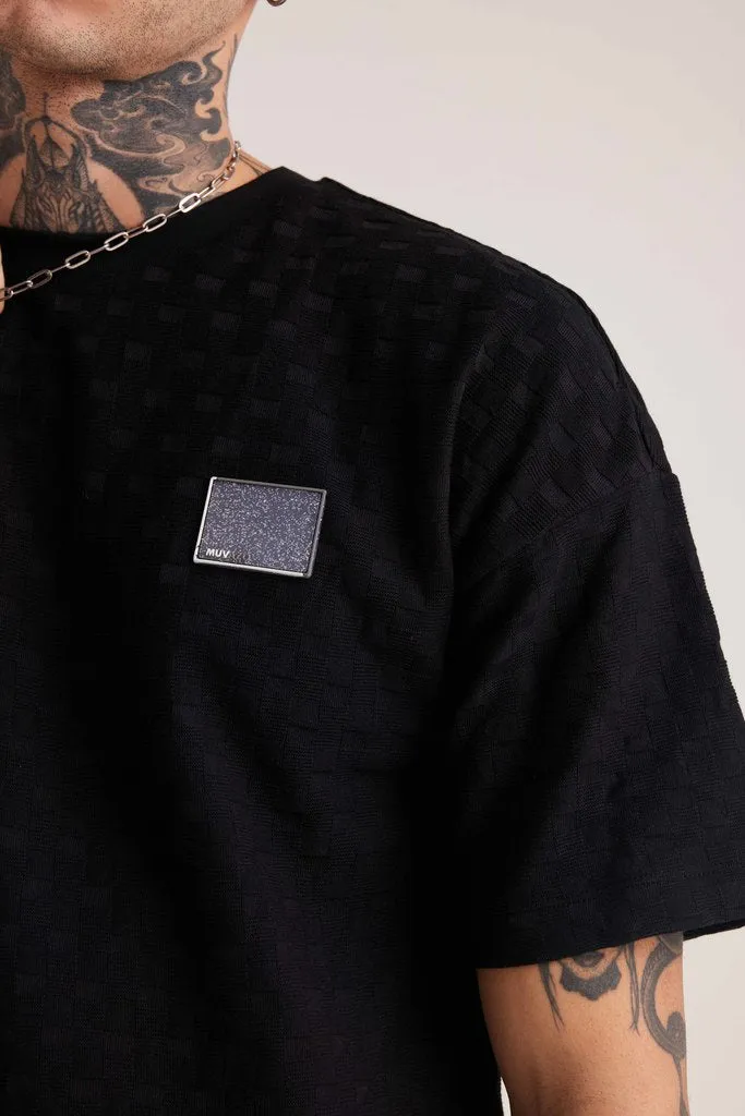 Prime Jacquard Tee - Black