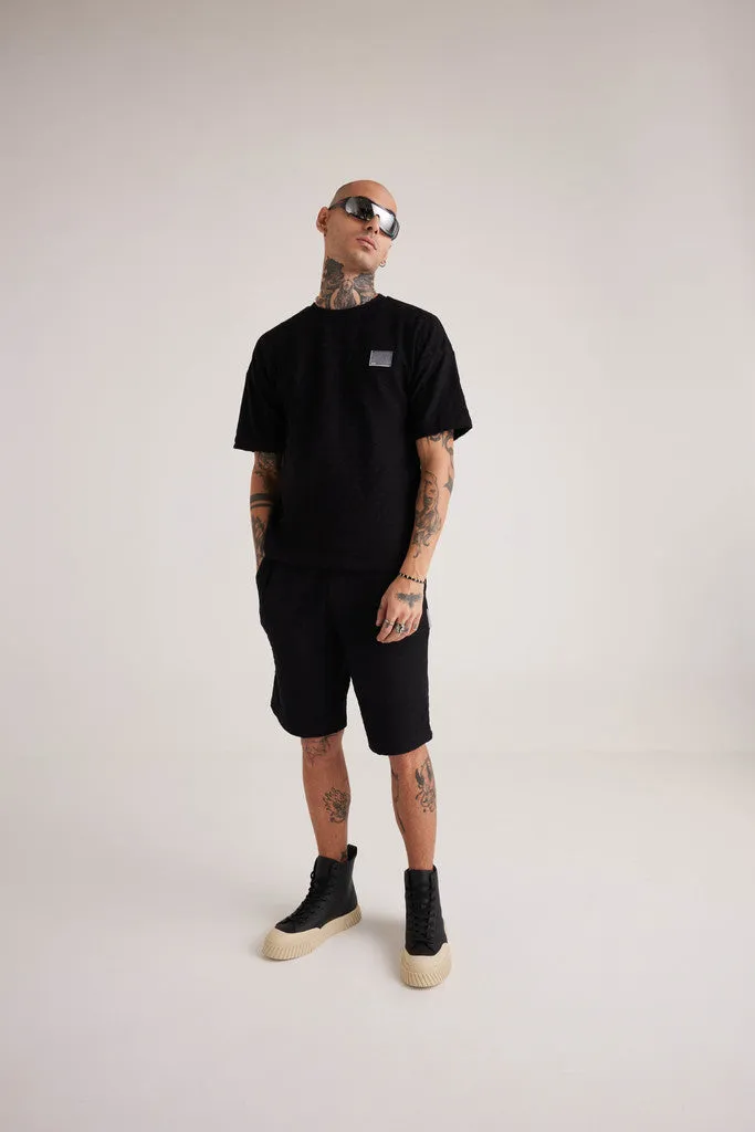 Prime Jacquard Tee - Black